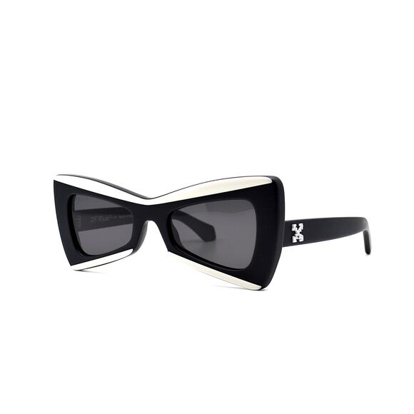 OFF-WHITE 0ER1070 BLACK /WHITE GREY WOMEN'S AUTHENTIC SUNGLASSES - Picture 2 of 13